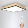 Eurakles Prisadené stmievateľné LED svietidlo Wood, 40 W, 3000 lm, 45 × 45 cm Eurakles Prisadené stmievateľné LED svietidlo Wood, 40 W, 3000 lm, 45 × 45 cm