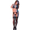Magic Silk Exposed korzetová súprava podprsenka, tangá, podväzkový pás L/XL čierna Magic Silk Exposed korzetová súprava podprsenka, tangá, podväzkový pás L/XL čierna