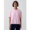 GAP Oversize tričko s logom Ružová S GAP Oversize tričko s logom Ružová S