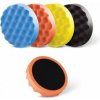 Boll Profilovaná leštiaca špongia mäkka čierna 150mm - suchý zips
