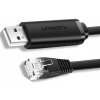 Ugreen CM204 USB - Ethernet RJ45, 1,5m, černý
