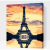 Vymalujsisam.sk Maľovanie podľa čísiel Eiffelova veža Veľkosť 30 x 40 cm Rám Na kartónovej doske