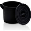 Plastová nádoba s vekom, 35 l, regranulát, čierna Plastová nádoba s vekom, 35 l, regranulát, čierna