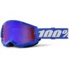 Motokrosové okuliare 100% STRATA 2 modré s iridiovým plexi Motokrosové okuliare 100% STRATA 2 modré s iridiovým plexi