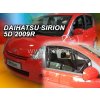 Deflektory na Daihatsu Sirion II, 5-dverová, r.v.: 2005 - Deflektory na Daihatsu Sirion II, 5-dverová, r.v.: 2005 -