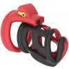 Short Red Chastity Birdlocker Pás cudnosti pro muže