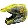 Dětská cross helma Mejia žlutá Veľkosť: L Dětská cross helma Mejia žlutá Veľkosť: L