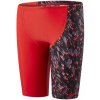 Chlapčenské plavky Speedo Allover V Cut Panel Jammer Black/Red Chlapčenské plavky Speedo Allover V Cut Panel Jammer Black/Red