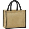 Westford Mill Taška Midi W473, nákupní, jutová, COT-500473o5799 Natural/černá
