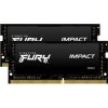 Kingston FURY Impact/SO-DIMM DDR4/16GB/3200MHz/CL20/2x8GB/Black KF432S20IBK2-16 Kingston FURY Impact/SO-DIMM DDR4/16GB/3200MHz/CL20/2x8GB/Black KF432S20IBK2-16