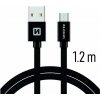 Swissten 71522201 USB - microUSB, 1,2m, černý Swissten 71522201 USB - microUSB, 1,2m, černý