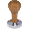 Buna café tamper, dub, olej, 58 mm, nerez mat, konvexný Buna café tamper, dub, olej, 58 mm, nerez mat, konvexný
