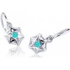 Cutie Jewellery Detské náušnice z bieleho zlata C2209-10-X-2 svetlo zelená Cutie Jewellery Detské náušnice z bieleho zlata C2209-10-X-2 svetlo zelená