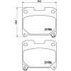 Sada brzdových platničiek kotúčovej brzdy BREMBO P 83 091 Sada brzdových platničiek kotúčovej brzdy BREMBO P 83 091
