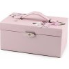 Šperkovnica 2 v 1 uzamykateľná - púdrová svetlá Šperkovnica 2 v 1 uzamykateľná - púdrová svetlá