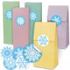 Pastelové PAPIEROVÉ TAŠKY + NÁLEPKY 5 ks EKO Pastelové PAPIEROVÉ TAŠKY + NÁLEPKY 5 ks EKO