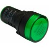 Signálne LED svetlo 22 mm AC/DC 12V - Zelené Signálne LED svetlo 22 mm AC/DC 12V - Zelené