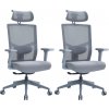 2PACK Ergonomická kancelárska stolička VICTORY ERGO sivá (2 ks) 2PACK Ergonomická kancelárska stolička VICTORY ERGO sivá (2 ks)
