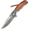 Damaškový outdoorový skladací nôž NE 31697 Hnedá 7.5 cm Damaškový outdoorový skladací nôž NE 31697 Hnedá 7.5 cm