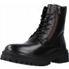 Geox KOŽENÉ čižmy MLADÉ ČIERNE NA ZIPS 37 Ž5B