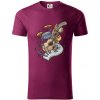 Hudobné nástroje v notách - Tričko z organickej bavlny - 2XL ( Fuchsiová ) Hudobné nástroje v notách - Tričko z organickej bavlny - 2XL ( Fuchsiová )