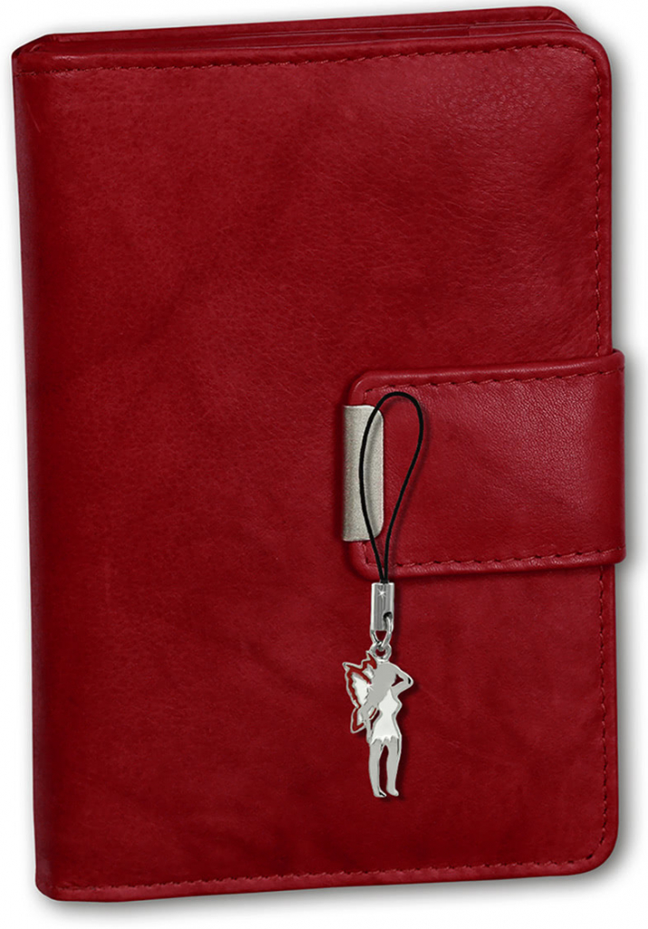 Sonstige Money Maker RFID Blocker Pravá kožená peňaženka dámska peňaženka 9x3x13cm D2OPJ701R červená