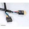 AKASA - USB kabel - 40 cm - prodlužovací interní EXUSBI-40 - Akasa EXUSBI-40 USB internal extension kábel 40cm