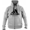 adidas Karate mikina so zipsom sivá