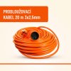 ONDRAGON Predlžovací kábel 20 m 1 ks zásuvka, 3x2,5 mm ONDRAGON Predlžovací kábel 20 m 1 ks zásuvka, 3x2,5 mm