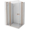 MEXEN/S - Mist L Duo sprchovací kút dvere krídlové 100 x 90, transparent, meď kartáčovaná 8A4L-100-090-65-00 MEXEN/S - Mist L Duo sprchovací kút dvere krídlové 100 x 90, transparent, meď kartáčovaná 8A4L-100-090-65-00