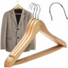 Sada 3 lakovaných drevených vešiakov na oblečenie (Elegantné drevené vešiaky pre prehľadnú a štýlovú organizáciu šatníka) Sada 3 lakovaných drevených vešiakov na oblečenie (Elegantné drevené vešiaky pre prehľadnú a štýlovú organizáciu šatníka)