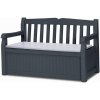KETER Záhradná lavica Eden Garden Bench 265L šedá PE610215 KETER Záhradná lavica Eden Garden Bench 265L šedá PE610215
