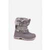 Lee Cooper Detské snehule s kožušinou biela šedá