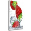 Vertikálny foto obraz na plátne do obývačky Jahody 50x100 cm Vertikálny foto obraz na plátne do obývačky Jahody 50x100 cm