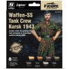 Farby Vallejo Sada WWII Waffen-SS Panzer-Crew, Kursk1943 8x17 ml Farby Vallejo Sada WWII Waffen-SS Panzer-Crew, Kursk1943 8x17 ml