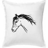 Kôň - hlava celá - Vankúš 50x50 - 50x50 - Iba poťah ( Biela ) Kôň - hlava celá - Vankúš 50x50 - 50x50 - Iba poťah ( Biela )