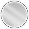 Mexen Esso, okrúhle LED podsvietené kúpeľňové zrkadlo 90 cm, 6000K, vykurovacia podložka proti zahmlievaniu, čierny rám, 9825-090-090-611-70 Mexen Esso, okrúhle LED podsvietené kúpeľňové zrkadlo 90 cm, 6000K, vykurovacia podložka proti zahmlievaniu, čierny rám, 9825-090-090-611-70