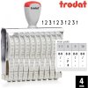 Nesamobarvící číslovačka, výška 4mm, Trodat 15410, 10-místné Nesamobarvící číslovačka, výška 4mm, Trodat 15410, 10-místné