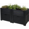 PROGARDEN Vyvýšený záhon antracit 150 x 76 x 78 cm KO-Y54401010