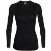 ICEBREAKER W 150 Zone LS Crewe black XS; Černá triko ICEBREAKER W 150 Zone LS Crewe black XS; Černá triko