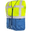 CXS BOLTON Dvojfarebná výstražná vesta so zapínaním na zips 1114-037-155 2XL CXS BOLTON Dvojfarebná výstražná vesta so zapínaním na zips 1114-037-155 2XL