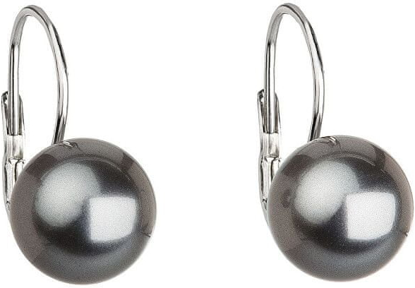 Troli perlové náušnice s klapkou Pearl Grey 71106.3