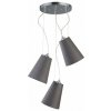 GTV Kasel závesné svietidlo 3x40 W sivá/popolnato sivá OS-KAS3-15-DEC GTV Kasel závesné svietidlo 3x40 W sivá/popolnato sivá OS-KAS3-15-DEC