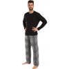 Calvin Klein NM2842E-QP5 pánské pyžamo dlouhé černo šedé Calvin Klein NM2842E-QP5 pánské pyžamo dlouhé černo šedé