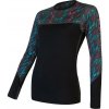 Sensor Merino Impress Čierna/stripes dámske funkčné tričko - S Sensor Merino Impress Čierna/stripes dámske funkčné tričko - S