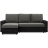 Rohová rozkladacia sedačka LUNA popolová / čierna Rohová rozkladacia sedačka LUNA popolová / čierna