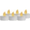 EMOS LED dekorácia 6× čajová sviečka strieborná 6× CR2032 vnútorná vintage EMOS LED dekorácia 6× čajová sviečka strieborná 6× CR2032 vnútorná vintage