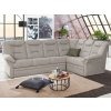 Rohová sedacia súprava Nelson, svetlo šedá látka, pravý roh, s rozkladom Rohová sedacia súprava Nelson, svetlo šedá látka, pravý roh, s rozkladom