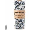 Manumi Macramé priadza stáčaná 3mm natural-tmavomodrá - 3 ks Manumi Macramé priadza stáčaná 3mm natural-tmavomodrá - 3 ks