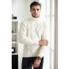 53285 Dewberry Slim-Fit Fisherman Corded Thick Mens Sweater-CREAM biela XXL dewberry 2465430662071 53285 Dewberry Slim-Fit Fisherman Corded Thick Mens Sweater-CREAM biela XXL dewberry 2465430662071